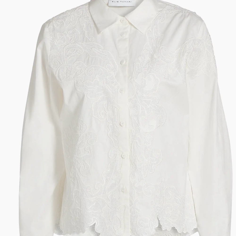 Elie Tahari

The Orli Corded Lace Blouse